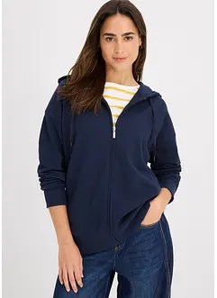 Dlouhá mikina na zapínání, bonprix