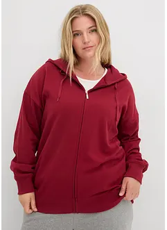 Dlouhá mikina na zapínání, bonprix