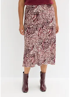 Saténová sukně se strukturou, bonprix