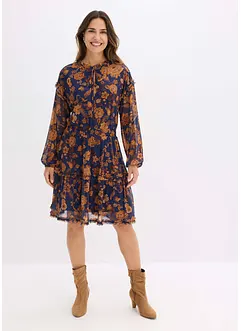 Tunikové šaty z jemné síťoviny, bonprix