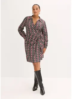 Zavinovací šaty ze strukturovaného žerzeje, bonprix