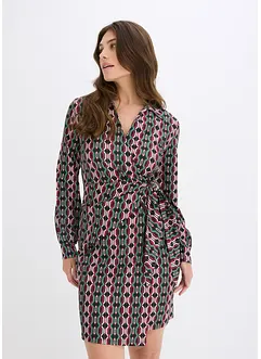 Zavinovací šaty ze strukturovaného žerzeje, bonprix