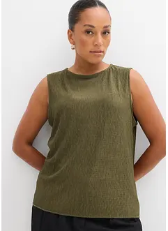 Top ze strukturovaného materiálu se zmačkanou úpravou, bonprix