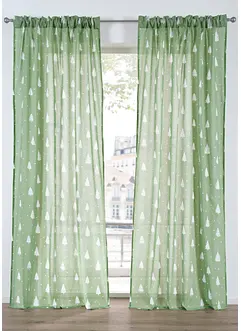 Záclona z organické bavlny (1 ks v balení), bonprix