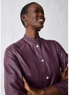 Kožená bunda z napa jehnětiny, bonprix