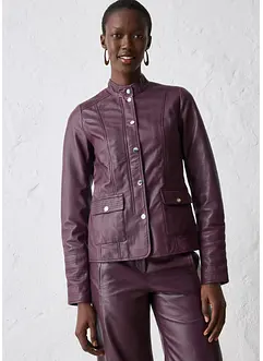 Kožená bunda z napa jehnětiny, bonprix