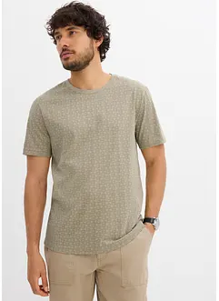 Tričko s drobným potiskem, z čisté organické bavlny, bonprix