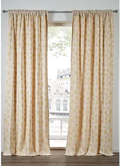 Žakárový závěs s organické bavlny (1 ks v balení), bonprix