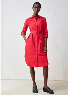 Košilové šaty s podílem hedvábí, bonprix