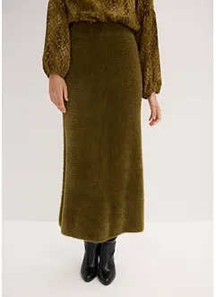 Pletená sukně z měkoučké péřové příze, bonprix