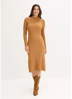 Pletené šaty ze splývavé viskózové směsi, bonprix