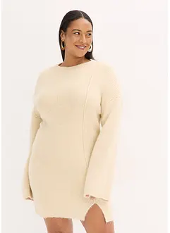 Krátké pletené šaty s podílem vlny, bonprix