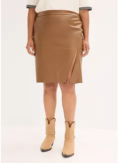 Pouzdrová sukně z umělé kůže, bonprix