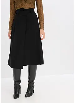 Midi sukně z viskózové směsi, bonprix