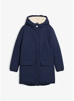 Voděodolná zimní parka s podšívkou z medvídkového flísu, bonprix