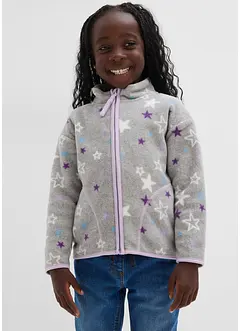 Hebká flísová bunda s kontrastními detaily, bonprix