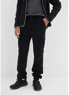 Flísové cargo kalhoty, Regular Fit, bonprix