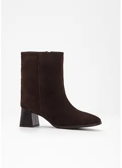 Kotníková obuv z kůže, bonprix