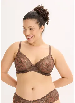 Podprsenka s kosticemi z dvoubarevné krajky, bonprix