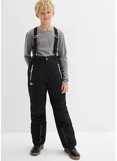 Nepromokavé funkční kalhoty se šlemi a reflexními detaily, bonprix