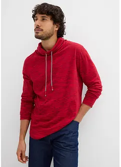 Triko se šálovým límcem, dlouhý rukáv, bonprix