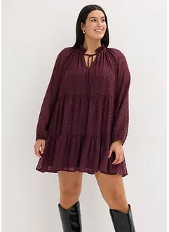 Tunikové šaty se třpytivým efektem, bonprix