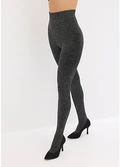 Flísové termo punčochové kalhoty z třpytivé příze, bonprix