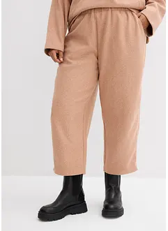 Kalhoty Barrel s vlněným vzhledem, bonprix