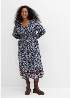 Maxi šaty ze splývavé viskózy, bonprix