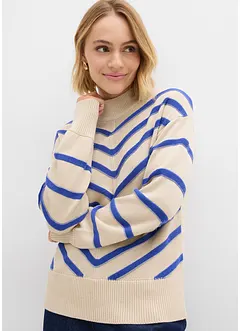 Svetr se strukturovanými pruhy, bonprix