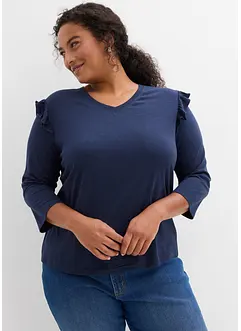 Žerzejové tričko z bavlněné směsi, bonprix