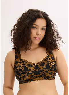 Odlehčující podprsenka bez kostic, s polstrovanými ramínky, bonprix