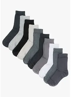 Ponožky (10 párů) s organickou bavlnou, bonprix