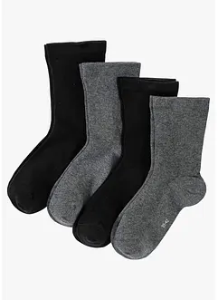 Ponožky s beztlakovým lemem (4 páry v balení), bonprix