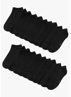 Kotníkové ponožky s organickou bavlnou (20 párů v balení), bonprix