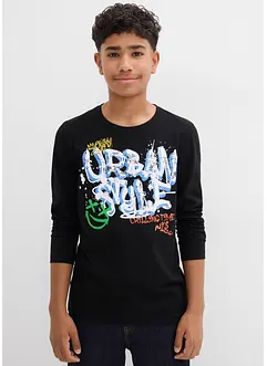 Triko s dlouhým rukávem, z čisté organické bavlny, bonprix