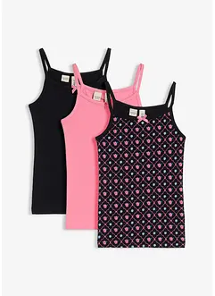 Top s měkkou organickou bavlnou (3 ks v balení), bonprix