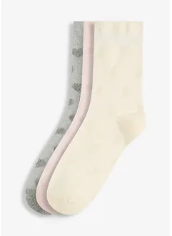 Ponožky s froté vzorem a s neškrtícím lemem (3 ks v balení), Soft Touch, bonprix