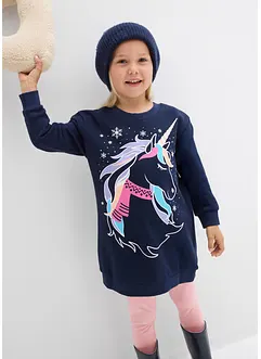 Mikinové šaty z čisté bavlny, bonprix