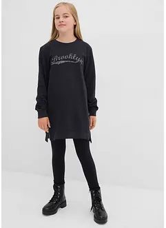 Šaty z teplákoviny z čisté organické bavlny, bonprix