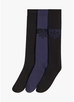 Termo podkolenky s měkkým froté na rubu, organická bavlna (3 páry v balení), bonprix