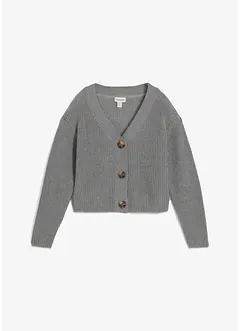 Kabátek ze silnější pleteniny z čisté bavlny, bonprix