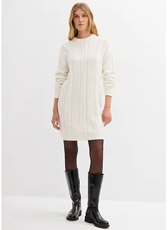 Pletené šaty z čisté bavlny, bonprix