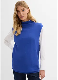 Svetr bez rukávů z čisté bavlny, bonprix