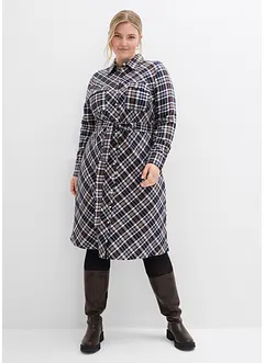 Košilové šaty z měkkého flanelu, bonprix