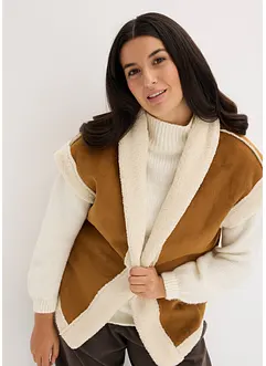 Vesta z umělé jehněčí kožešiny, bonprix