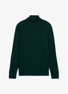 Svetr s rolákovým límcem, z jemné pleteniny s luxusní merino vlnou, Slim Fit, bonprix