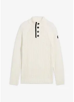 Pulovr se stojáčkem z recyklované bavlny, bonprix