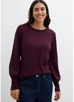 Svetr s balónovými rukávy, bonprix