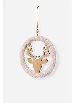 Závěsná dekorace věnec s losí hlavou, bonprix